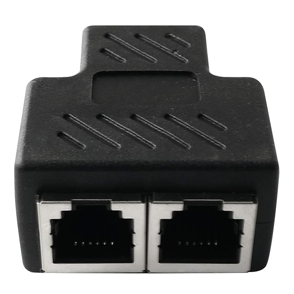AXLIZER AXLIZER Telephone Splitter 1 to 2 RJ11 6P4C Wall Jack Plug Adapter for Telephone Line Connection - View 6 of 6
