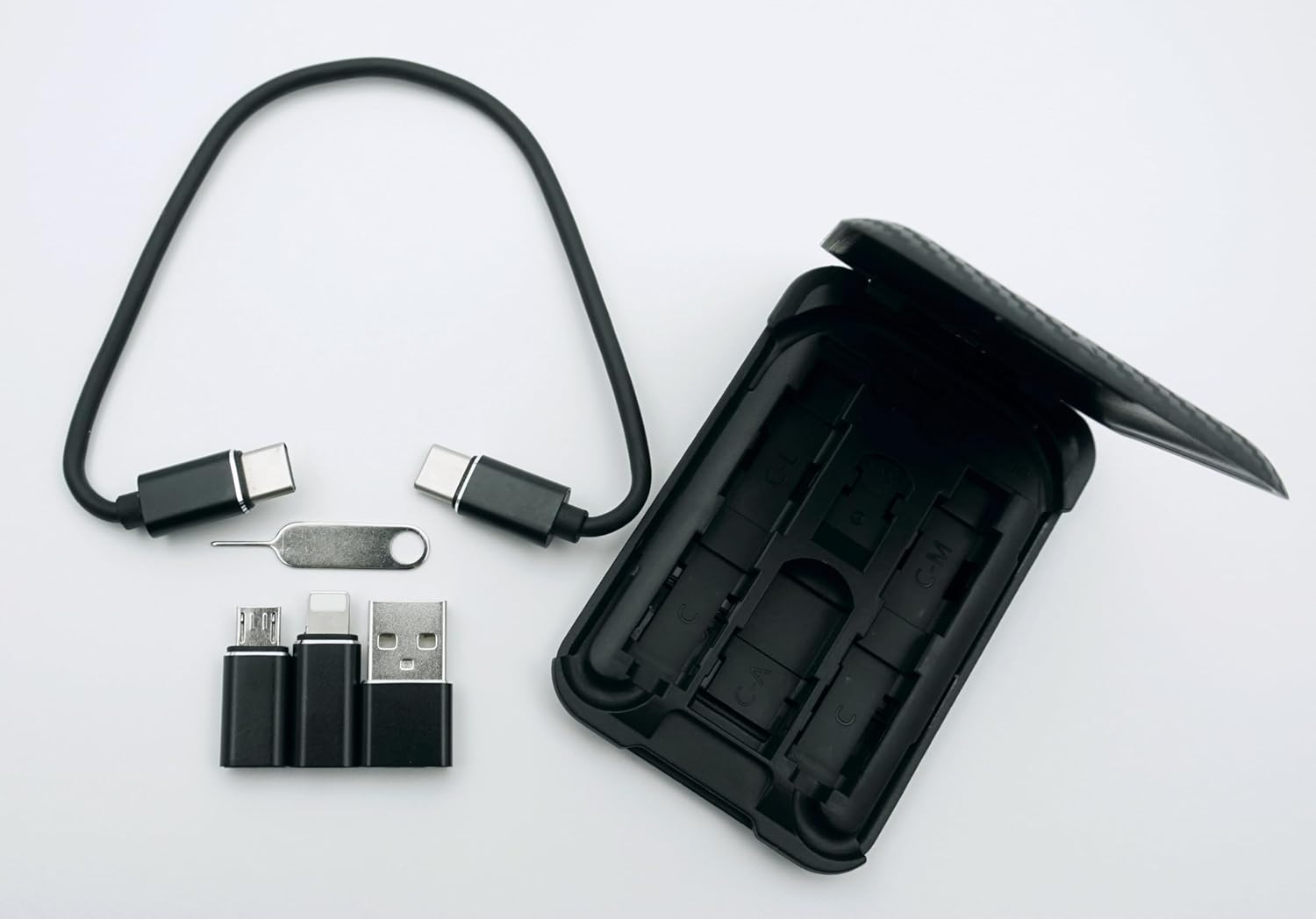 Linxi Tech USB C to C Charging Data Transfer Cable with 3 Connectors Adapter Compatible with iOS Micro USB and Type C Devices - View 4 of 7