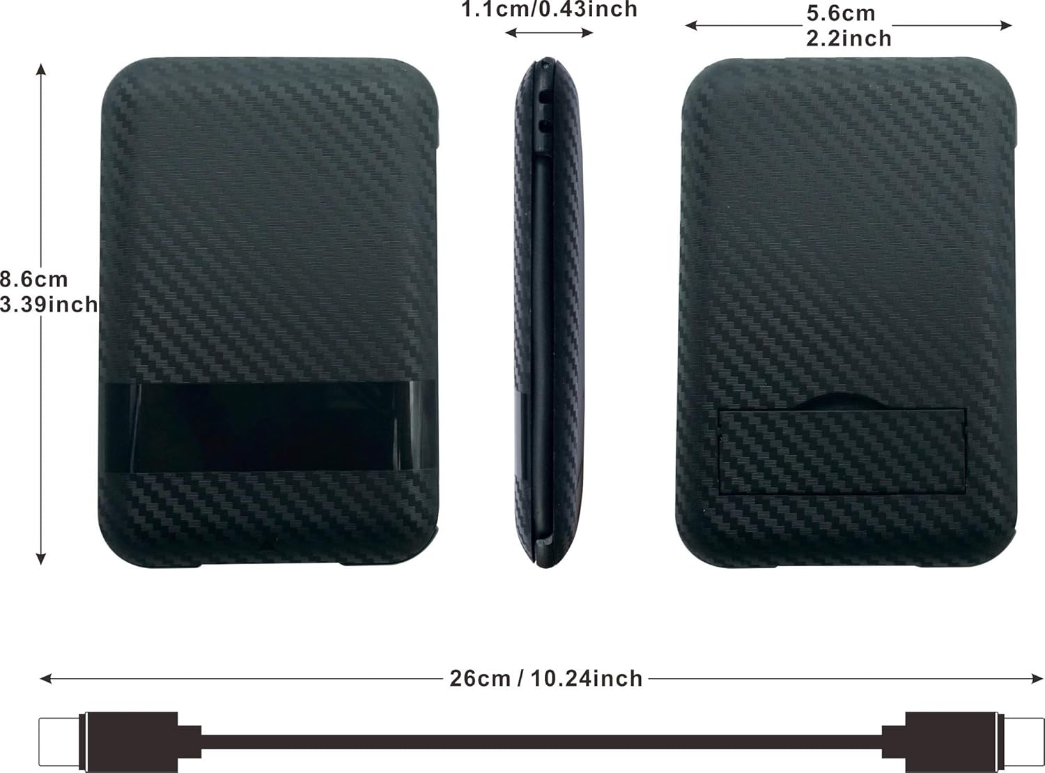 Linxi Tech USB C to C Charging Data Transfer Cable with 3 Connectors Adapter Compatible with iOS Micro USB and Type C Devices - View 5 of 7