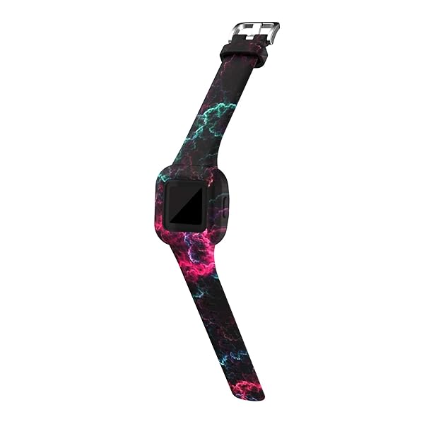 FitTurn Colorful Silicone Bands for Garmin Vivofit jr 3 Adjustable Sports Wristbands Replacement Starry Black Pattern - View 3 of 5