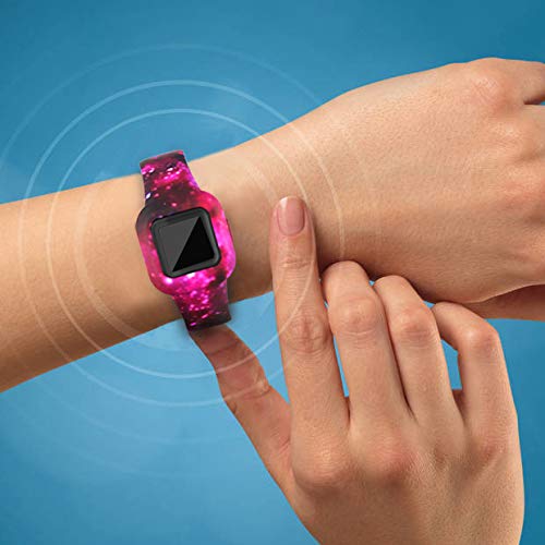 FitTurn Colorful Silicone Bands for Garmin Vivofit jr 3 Adjustable Sports Wristbands Replacement Starry Black Pattern - View 5 of 5