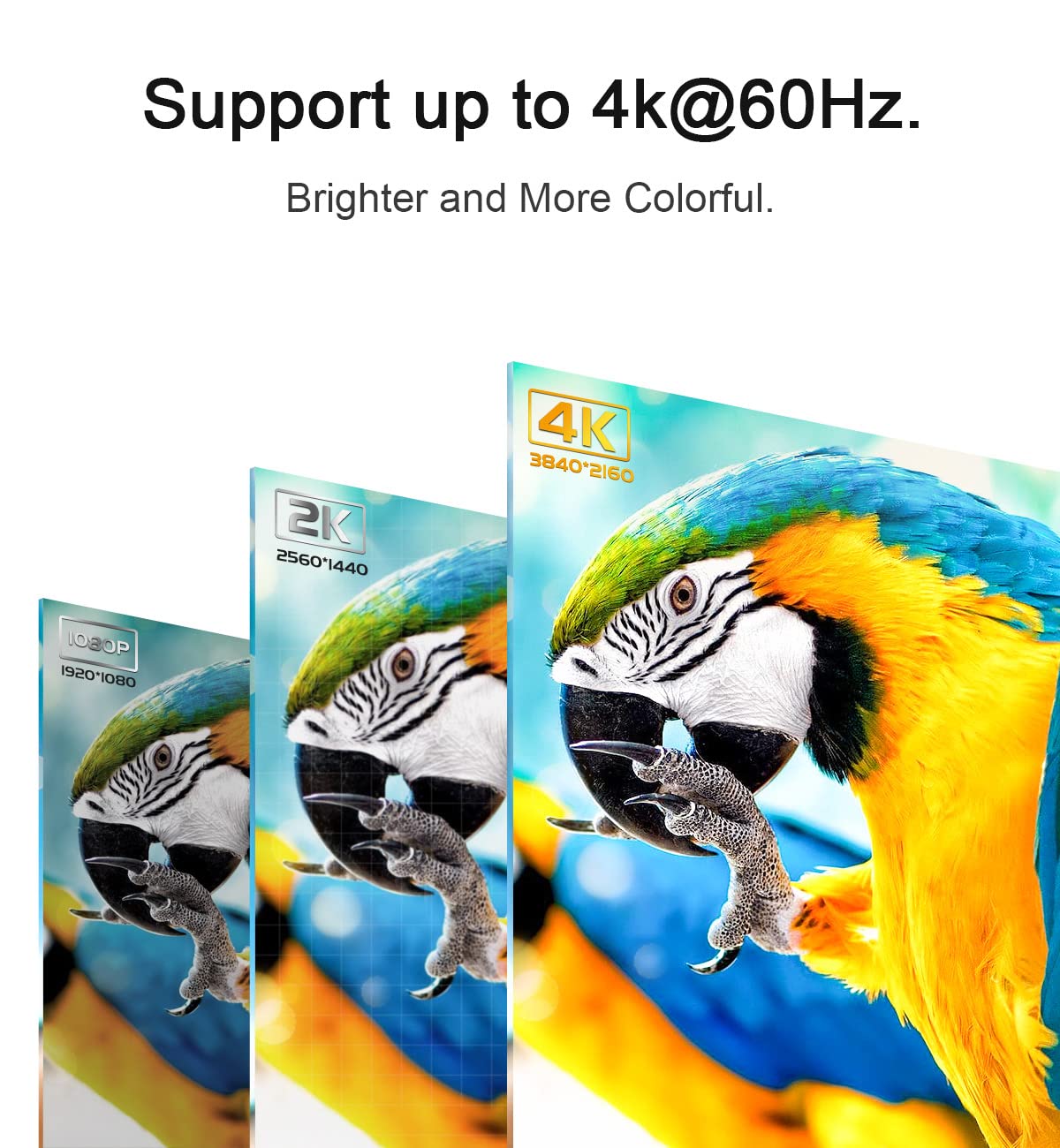 Cheges High Speed 4K HDMI Cable 50 Foot 18 Gbps HDMI 2.0 HDR HDCP 2.2 3D 1080P 28AWG for UHD Samsung TV Monitor PS4 Xbox One - View 2 of 7