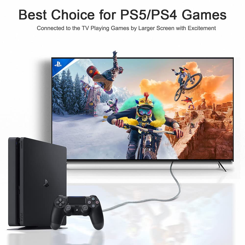 Cheges High Speed 4K HDMI Cable 50 Foot 18 Gbps HDMI 2.0 HDR HDCP 2.2 3D 1080P 28AWG for UHD Samsung TV Monitor PS4 Xbox One - View 3 of 7