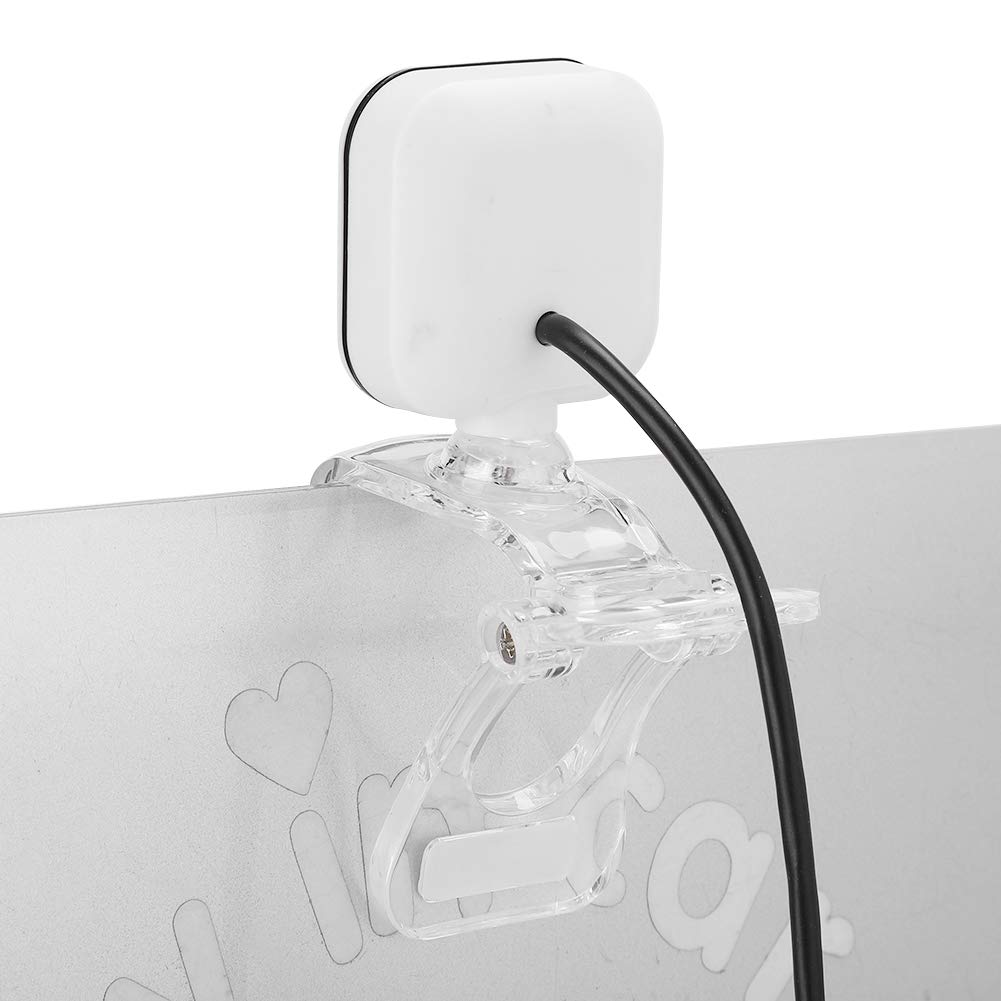 eboxer-1 Eboxer 1 HD USB Webcam with Microphone Adjustable Clip 480P Plug and Play White for PC and Computer - View 7 of 9