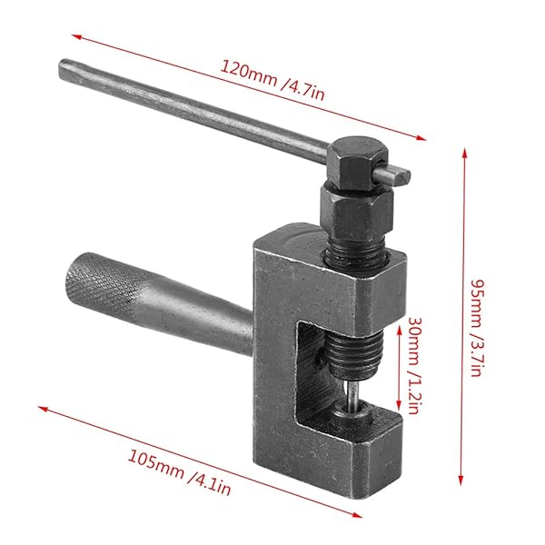 Akozon Motorcycle Chain Breaker Tool for ATV Bike Link Repair and Removal Cutter Drive Splitter - View 6 of 10