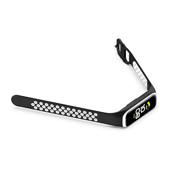 E ECSEM Two-Toned Silicone Bands for Samsung Galaxy Fit 2 Colourful Breathable Wristbands Strap for Men Women Fitness Smartwatch SM-R220 - View 6 of 6