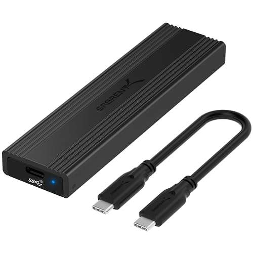 SABRENT SABRENT USB 3.2 10Gbps Type C Tool-Free Enclosure for M.2 PCIe NVMe & SATA SSDs - Fast & Easy Storage Solution - View 3 of 11