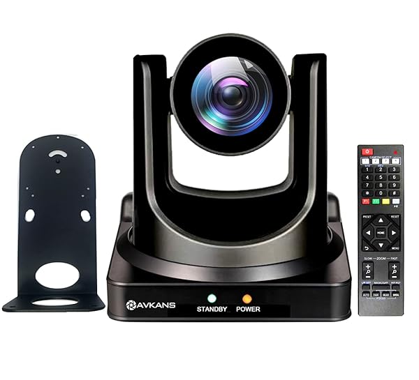 AVKANS AVKANS PTZ Camera: 30x Zoom, AI Tracking & HDMI for Live Streaming Church Events | Compatible with vMix, OBS, Wirecast