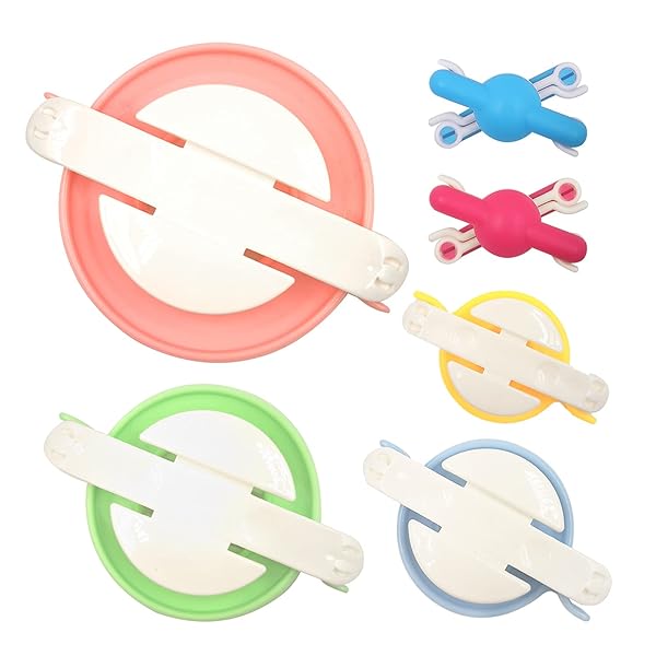 Wool Queen Hand U Journey Pom-Pom Maker Set: 6 Sizes for DIY Wool Yarn Crafts - Perfect for Kids & Adults!