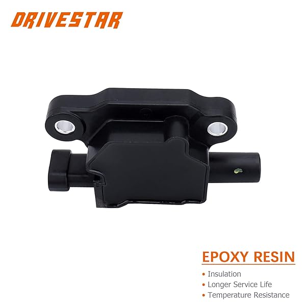 DRIVESTAR DRIVESTAR Ignition Coil Pack for Chevrolet Silverado Avalanche Corvette Trailblazer Cadillac Escalade GMC Sierra 5.3L 6.0L 12611424 12570616 - View 5 of 6