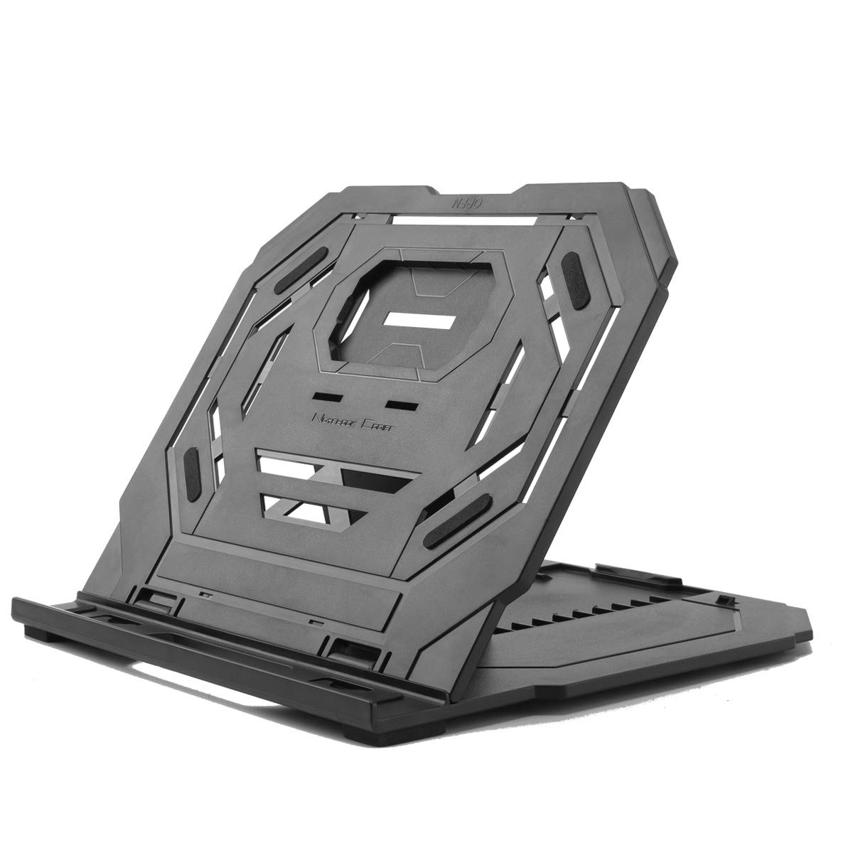 Adjustable Drawing Tablet and Laptop Stand with Phone Holder for 12-17 inch Devices 9 Levels of Angle Flexibility Foldable Design