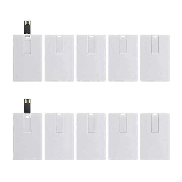 KINMIN KINMIN 16GB Credit Card USB Flash Drive 10 Pack Business Card Shape Memory Stick Key USB Drive - View 2 of 6