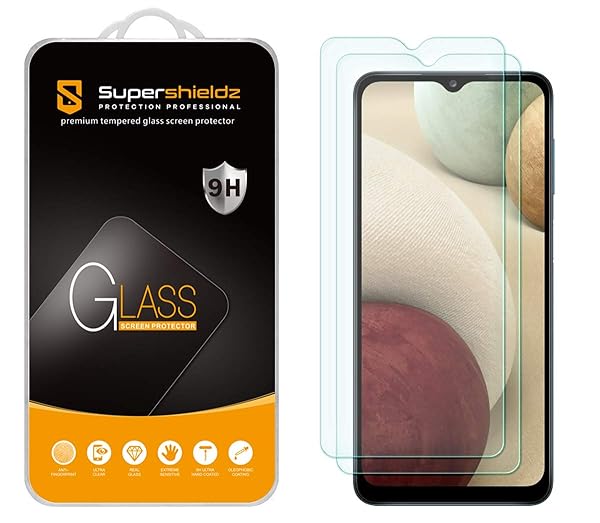 Supershieldz Supershieldz 2 Pack Tempered Glass Screen Protector for Samsung Galaxy A13 5G A13 LTE A12 Anti Scratch Bubble Free