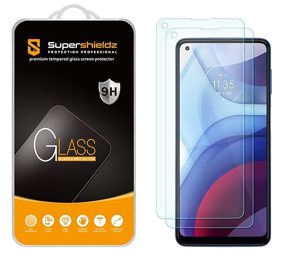Supershieldz Supershieldz 2 Pack Tempered Glass Screen Protector for Motorola Moto G Power 2021 Anti Scratch Bubble Free Not Fit for 2020 Version - View 2 of 6