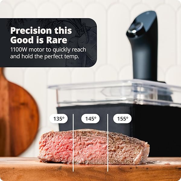 Greater Goods Greater Goods Kitchen Sous Vide Machine Precision Cooker Immersion Circulator Brushless Motor 1100 Watts Onyx Black - View 3 of 6