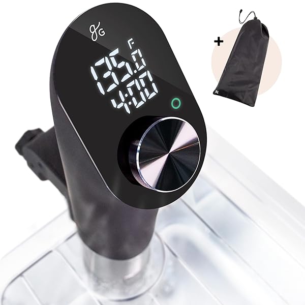 Greater Goods Greater Goods Kitchen Sous Vide Machine Precision Cooker Immersion Circulator Brushless Motor 1100 Watts Onyx Black