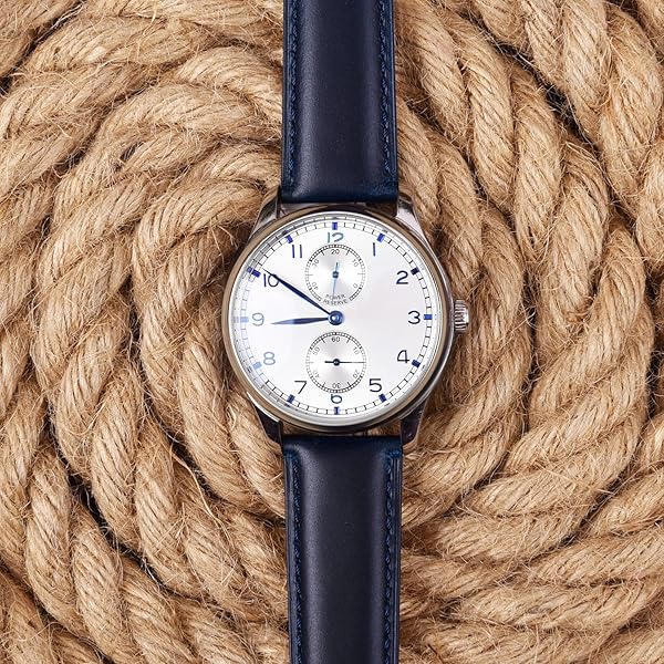 Ritche Ritche Quick Release Leather Watch Band 22mm Dark Blue Black Classic Strap for 18mm 19mm 20mm 21mm 23mm 24mm Watches - View 2 of 7