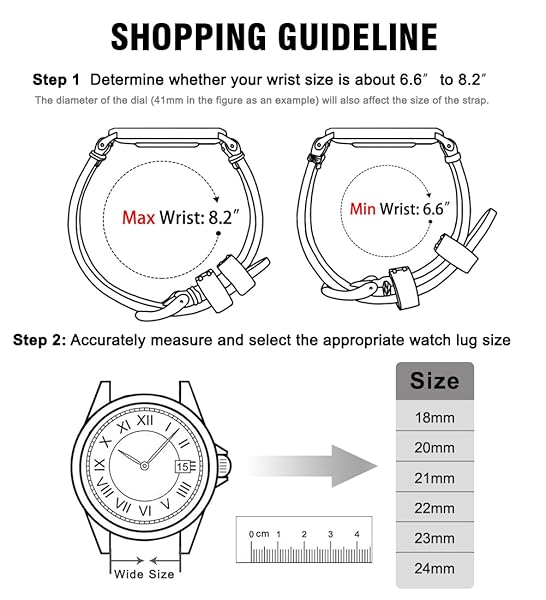 Ritche Ritche Quick Release Leather Watch Band 18mm 19mm 20mm 21mm 22mm 23mm 24mm Classic Gray and Black Strap - View 6 of 7