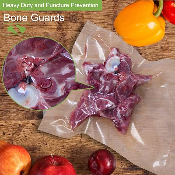 MaiFlaFre MaiFlaFre 8 Pack Vacuum Sealer Bags Rolls 8x20 and 11x20 Heavy Duty BPA Free Compatible with All Vacuum Sealers - View 6 of 7