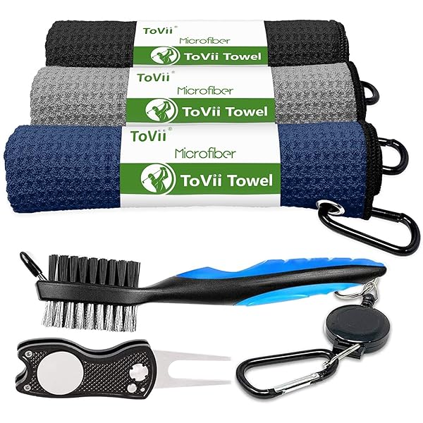 ToVii ToVii Golf Towel: Premium Golf Bag Towels & Accessories for Men - Perfect Golf Gifts!