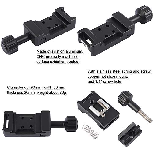 iShoot iShoot Metal Clamp Universal Hot Shoe Mount 39mm Arca-Swiss Quick Release L-Shaped Camera Holder Bracket Support Speedlite Flash - View 3 of 9