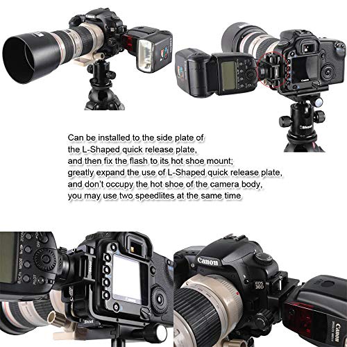 iShoot iShoot Metal Clamp Universal Hot Shoe Mount 39mm Arca-Swiss Quick Release L-Shaped Camera Holder Bracket Support Speedlite Flash - View 9 of 9