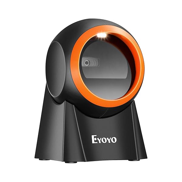 Eyoyo Eyoyo Hands-Free 1D 2D Desktop Barcode Scanner QR Reader for Warehouse Supermarket Retail Store Bookstore POS System
