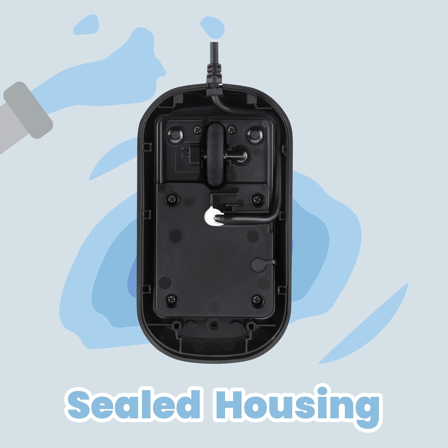 Perixx Perixx PERIMICE 503B Wired Optical Washable Mouse Black for Comfortable and Efficient Use - View 3 of 7