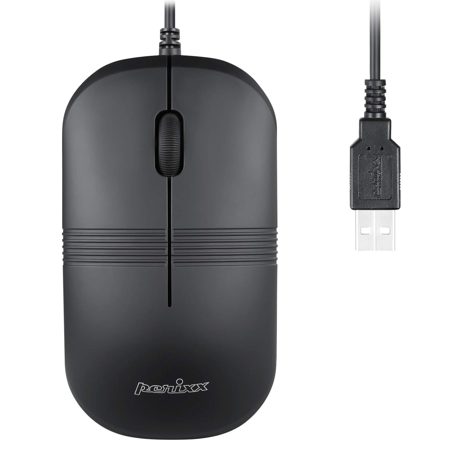 Perixx Perixx PERIMICE 503B Wired Optical Washable Mouse Black for Comfortable and Efficient Use