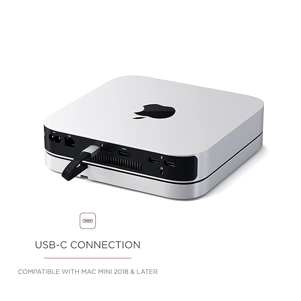 Satechi Satechi USB-C Hub & Stand for M1/M2 Mac Mini & Studio - Data Ports, Card Readers & Headphone Jack - View 5 of 7