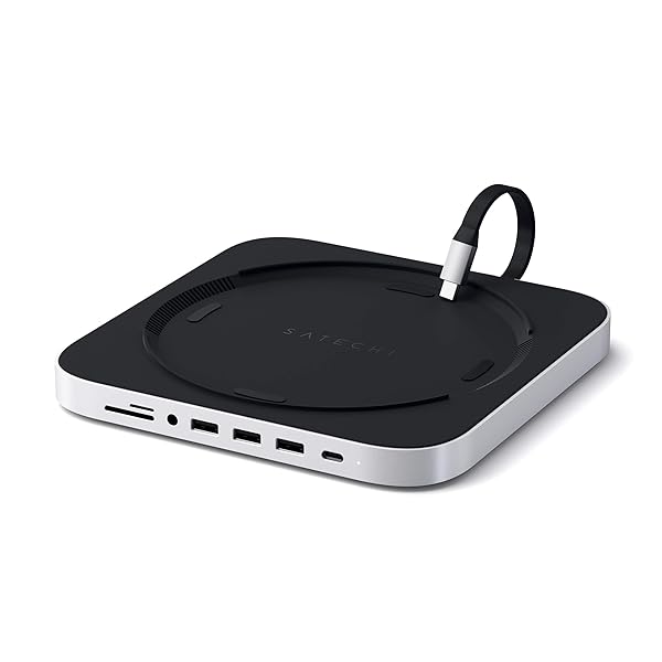 Satechi Satechi USB-C Hub & Stand for M1/M2 Mac Mini & Studio - Data Ports, Card Readers & Headphone Jack - View 7 of 7