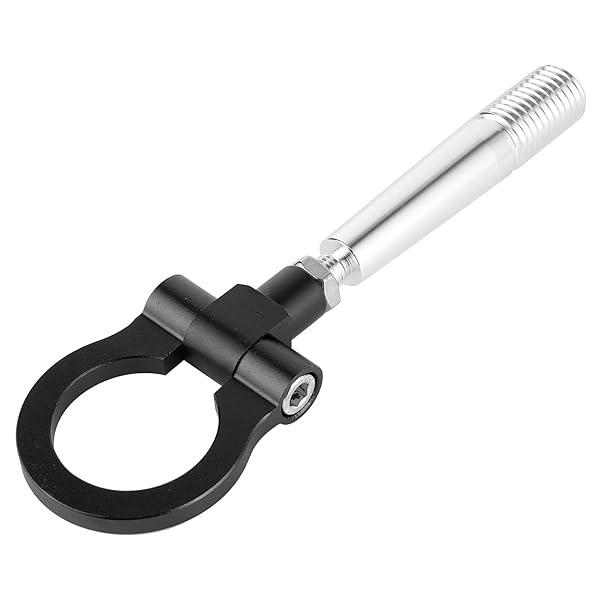 Aramox Screw on Tow Hook for JDM Car Front Bumper Track Racing Towing Ring Fit for FX35 FX45 FX50 QX7 Black - View 9 of 9