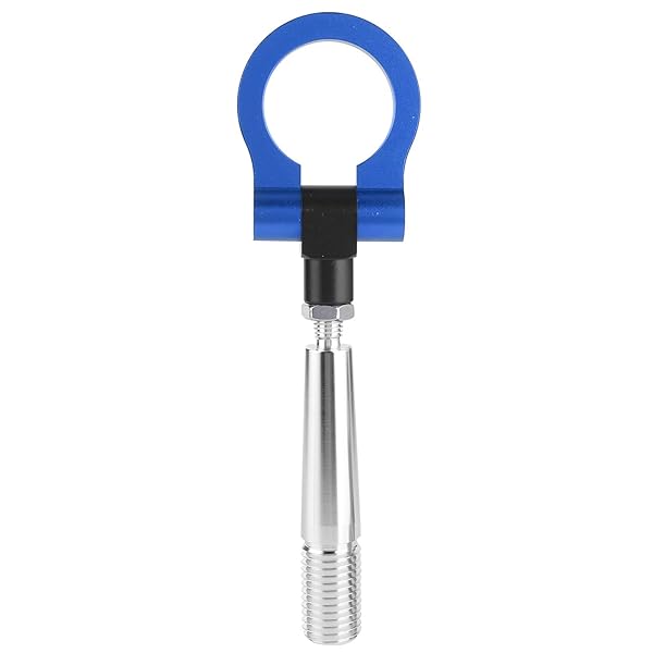 Aramox Aramox Screw-on Tow Hook for JDM Cars Front Bumper Racing Towing Ring Fit FX35 FX45 FX50 QX7 Blue - View 9 of 9