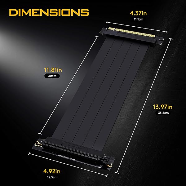EZDIY-FAB EZDIY-FAB 30cm PCIe 3.0 16x High Speed Riser Cable GPU Extension Card Right Angle Connector - View 2 of 9