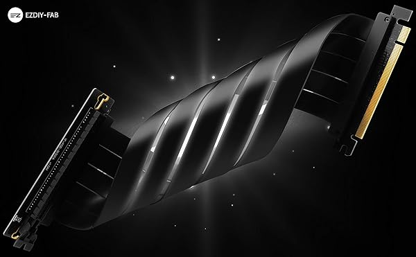 EZDIY-FAB EZDIY-FAB 30cm PCIe 3.0 16x High Speed Riser Cable GPU Extension Card Right Angle Connector - View 8 of 9