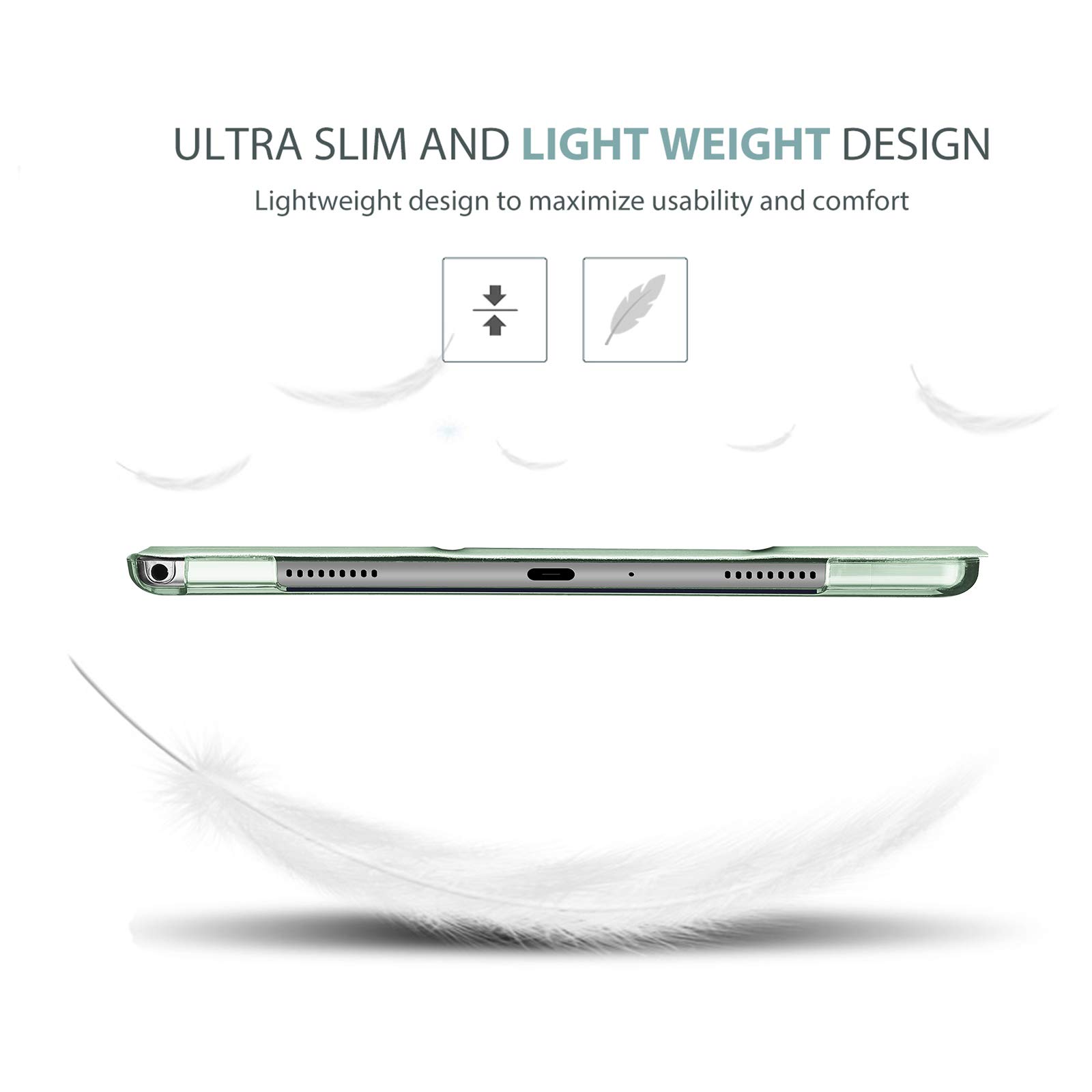 ProCase ProCase Smart Case for Galaxy Tab A7 10.4 Inch 2022 2020 Protective Stand Hard Shell Cover Green - View 4 of 7