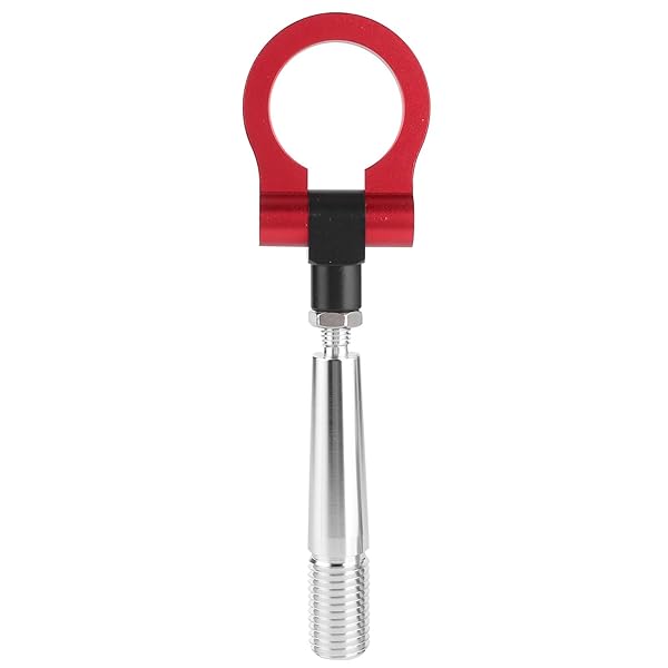 Aramox Aramox Screw-on Tow Hook for JDM Cars Front Bumper Racing Towing Ring Fit FX35 FX45 FX50 QX7 Red - View 6 of 9