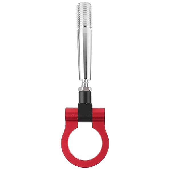 Aramox Aramox Screw-on Tow Hook for JDM Cars Front Bumper Racing Towing Ring Fit FX35 FX45 FX50 QX7 Red - View 8 of 9