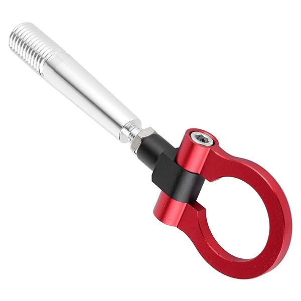 Aramox Aramox Screw-on Tow Hook for JDM Cars Front Bumper Racing Towing Ring Fit FX35 FX45 FX50 QX7 Red - View 9 of 9