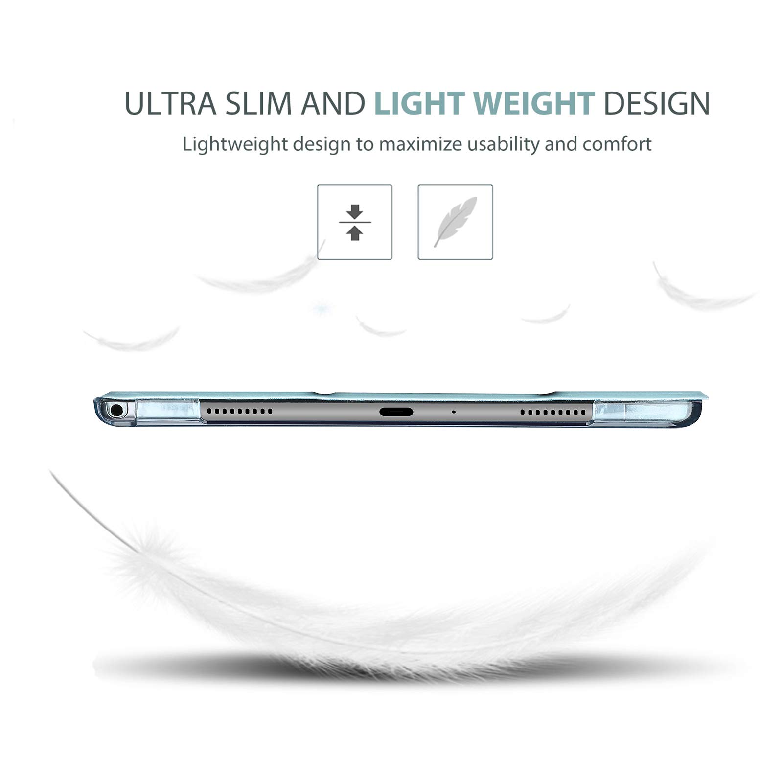 ProCase ProCase Smart Case for Galaxy Tab A7 10.4 Inch 2022 2020 Protective Hard Shell Cover Sky Blue - View 4 of 7