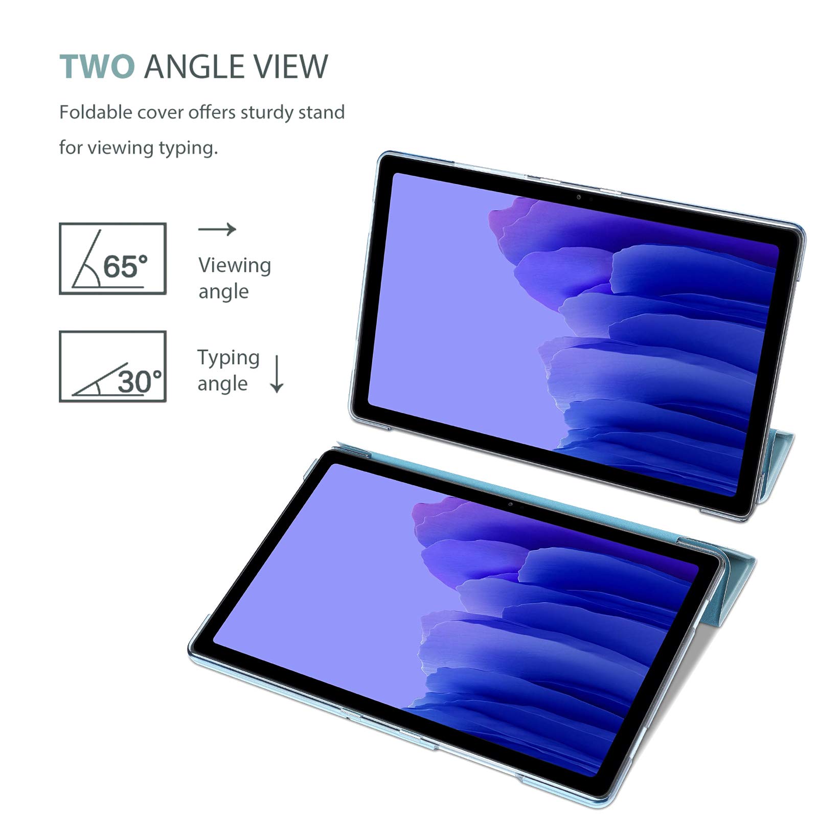 ProCase ProCase Smart Case for Galaxy Tab A7 10.4 Inch 2022 2020 Protective Hard Shell Cover Sky Blue - View 5 of 7