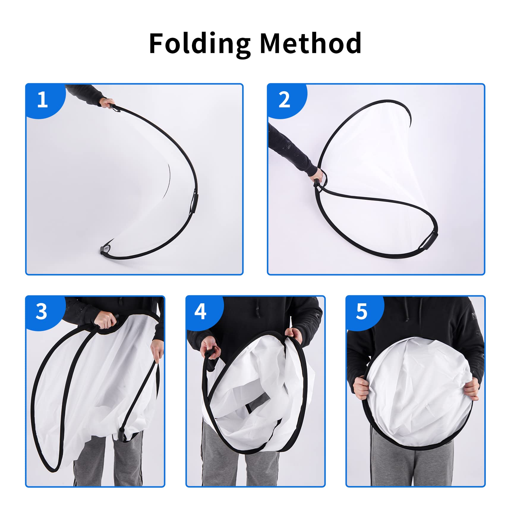 Selens Selens 43 Inch Photography Reflector with 6.5ft Light Stand and Holder Kit for Professional Photography 5 in 1 Reflector - View 7 of 7