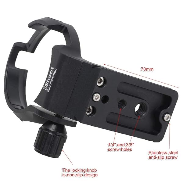 iShoot iShoot Lens Collar Tripod Mount for Canon EF-E & Sigma MC-11 - Arca-Swiss Quick Release Support - View 7 of 11