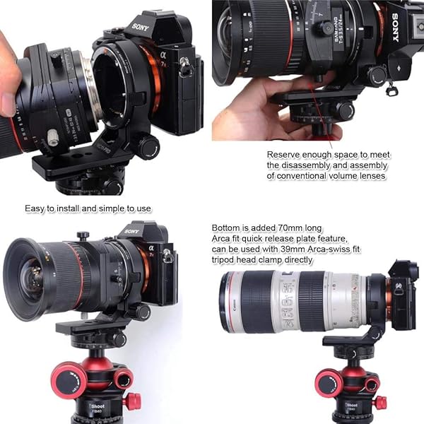 iShoot iShoot Lens Collar Tripod Mount for Canon EF-E & Sigma MC-11 - Arca-Swiss Quick Release Support - View 9 of 11