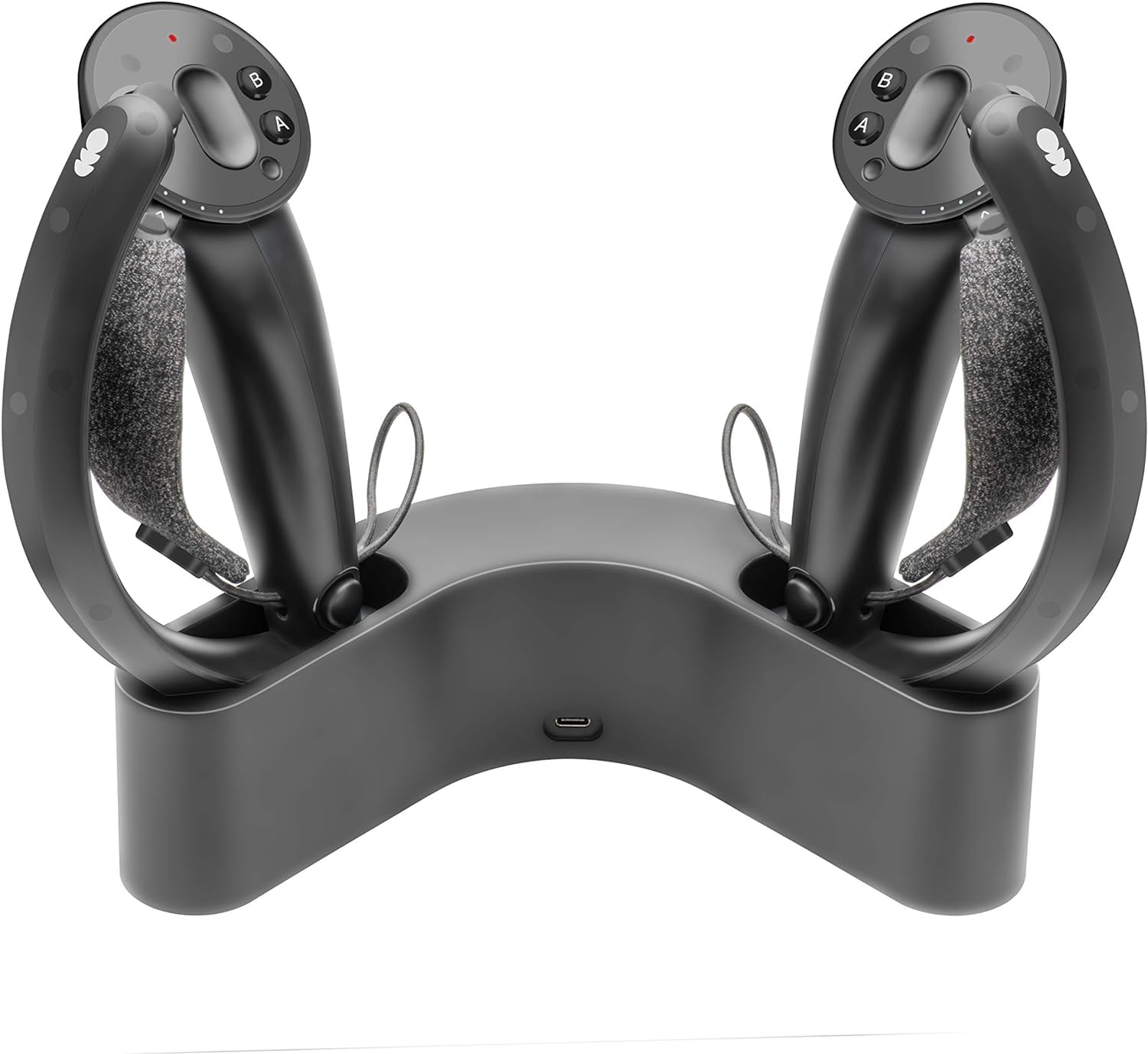 Globular Cluster Magnetic Charging Dock Stand Holder Organizer for Valve Index VR Controller Black