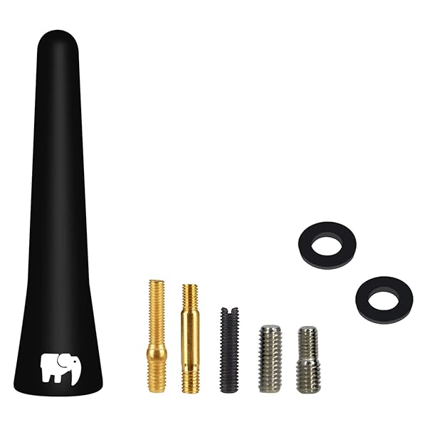 ONE250 ONE250 Short Rubber Copper Core Antenna for Kia Soul Rio Rondo Mohave Borrego Forte Optimized FM AM Reception 2001 to 2019 - View 4 of 7