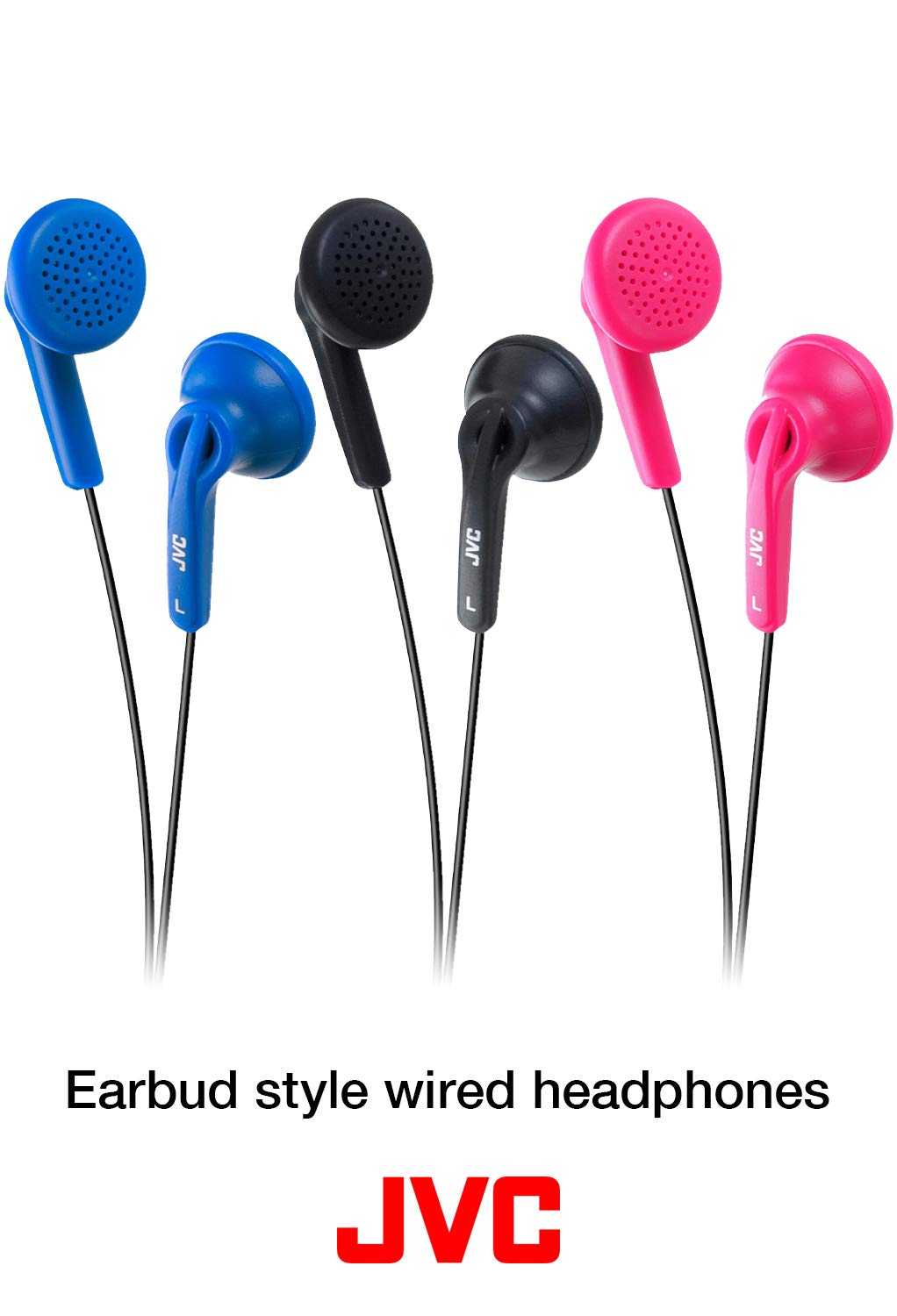 JVC JVC HAF12B Black Earbud Headphones for Superior Sound Quality and Comfort - View 2 of 5