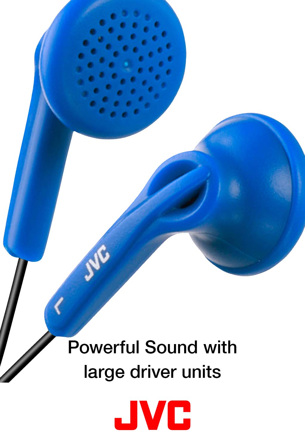 JVC JVC HAF12B Black Earbud Headphones for Superior Sound Quality and Comfort - View 4 of 5