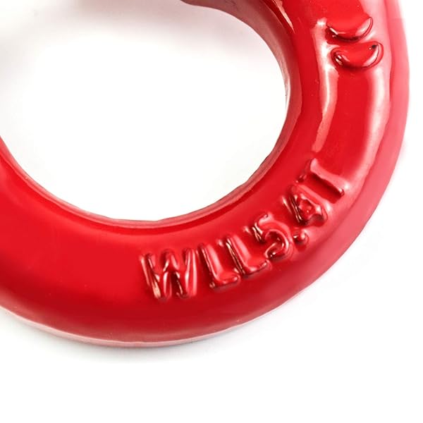 QWORK QWORK G80 Alloy Steel Hammerlock Coupling Link 1/2 Inch Red Painted 12000 lbs Working Load Limit 2 Pack - View 5 of 7