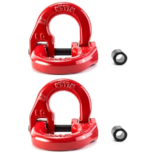 QWORK QWORK G80 Alloy Steel Hammerlock Coupling Link 1/2 Inch Red Painted 12000 lbs Working Load Limit 2 Pack - View 7 of 7